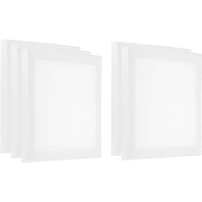 PATIKIL Paint Canvases Panel for Painting, 5 Pack 5x7 Inch Rectangle Wood Frame Stretched Blank Art Board Panels for Acrylic, Oil, Tempera Painting, White