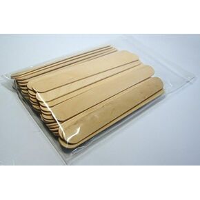 50 Pack Jumbo Wood Mixing Sticks: 6" Inch Smooth Sanded Birch for Paint, Epoxy, Resin, or Wax