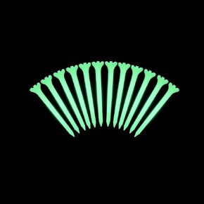 KINGTOP Glow-in-The-Dark Golf Tees, Fluorescent Green Light Up Golf Tee, Long-Lasting Illumination Perfect for Night Golf