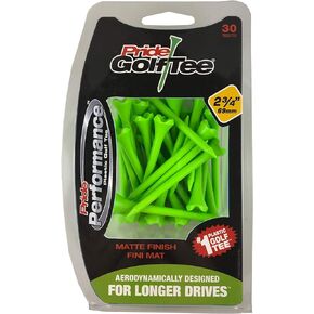 Pride Performance 2-3/4" Matte Finish Golf Tees, Green 30 count