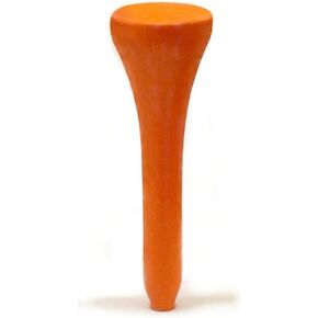 Player Supreme 1 1/2" Carrot Golf Tees | 100 Count | Par 3 and Par 4 | Natural Wood - Orange