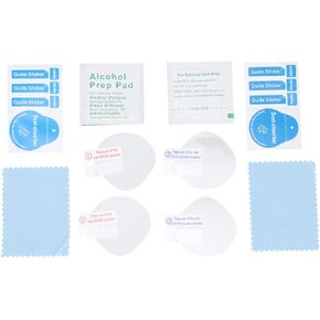 070 4Pcs Protective Film Lens Protector for Oculus Quest 2, Scratch-Resistant Lens Film VR Screen Cover Protectors for Virtual Reality Lenses, Accessories for VR Headsets