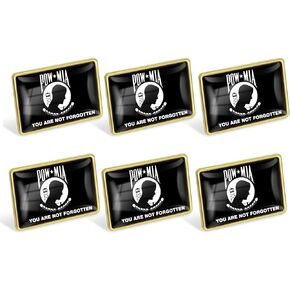 6/12/50/100 Pcs Pow Mia Flag Lapel Pins Bulk - Metal Military POW/MIA Pins Activist Organizations Brooch Badge Souvenir