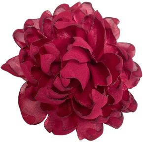 Dainty Camellia Flower Large Brooch Lapel Pins Delicate Elegant Handmade Fabric Flower Brooches Pin Classic for Wedding Party Dance Banquet for Women Men Dress Suit Ceremony Clothes Accessories Jewelry Gifts 100mm