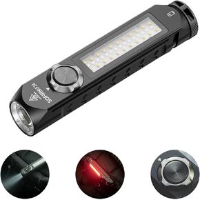 CSTEBOKE Powerful Flashlights, Sofirn IF24 Emergency Flashlights for Home EDC, 2000 Lumens Rechargeable Flashlights High Lumens with COB Work Light, RGB Magnetic Flash Light, Pocket LED Flashlights