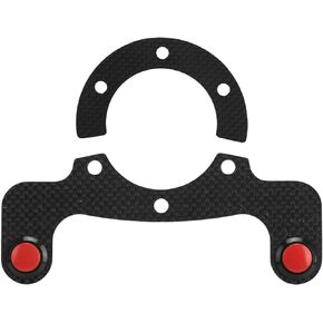for quick release steering wheel Steering Wheel Horn Button New Black Single and Double Key Carbon Fiber Exterior Horn Button KiInstalled Between the Hub Adapter and the Steering Wheel for all 6 Bolt