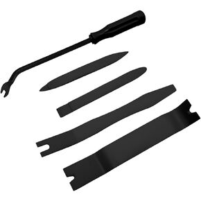 Ziciner 5 PCS Auto Trim Removal Tool Kit, No Scratch Car Door Panel Removal Tool, Plastic Clip Fastener Remover Pry Tool Set for Audio Dashboard Dismantle, Car Accessories (Green)