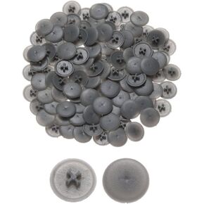 100 Pcs Grey Screw Cap Covers Assortment Kit, Plastic Self-Tapping Caps Hole Covers for Phillips Screws Head, Cabinet, Decoration Tapping(11MM) Self-Tapping Screws, Fasteners