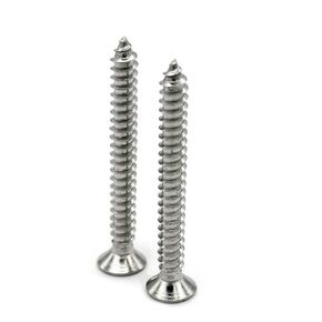 No.12 (5.5mm) X 3/4 Inch (19mm) Phillips AB Self Tapping Countersunk Screws (DIN 7982C H) -(100pc)- A2 Stainless Steel
