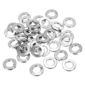 PATIKIL 1/4 Split Lock Washer, 25 Pack 1/4 Inch ID 12.3mm OD 304 Stainless Steel Spring Lock Washer Elastic Gasket for Screws Bolts, Silver Tone