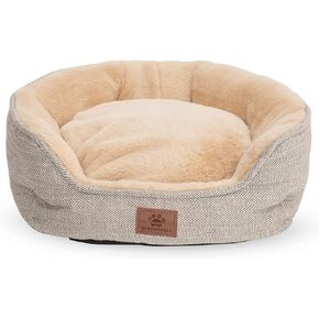 Cat Beds for Indoor Cats,Small Dog Bed,Cuddler Dog Beds,Calming Dog Bed Donut,Soft Anxiety Cozy Pet Beds,Puppy Bed for Small/Medium Dogs Washable Roun