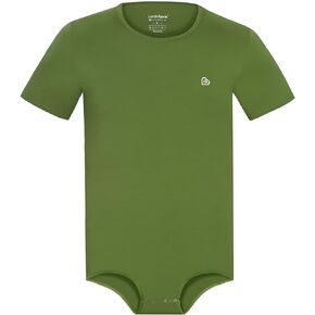 Landofgenie Short Sleeves Onesie for Men One Piece Pajama Tops Crotch Bodysuit Shirt Romper