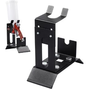 B4B BANG 4 BUCK Spray Gun Holder Stand, Adjustable Spray Gun Holder with Removable Non-slip Strip, Holds Auto Paint HVLP Guns for Car Paint (Bench Top)