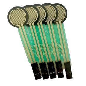 5 Pack Flexible Sensing Resistors with Female Contact and Housing, Thin Film Pressure Sensor Compatible with arduino or microbit DIY kit, 0.5 inch Circle, FSR 402 with 2 pin Female Contacts Housing