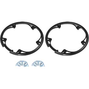 X AUTOHAUX 2pcs 48 Teeth 10cm 5 Holes Bicycle Bike Crankset Chain Wheel Cover Protection Chain Wheel Protective Cover Black