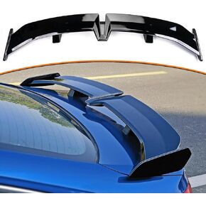 Rear Trunk Spoiler Wing Fit for 2022 2023 Honda Civic 4 Door Sedan,PRO Style ABS Material 11th Gen Civic Rear Tail Trunk Wing Spoiler Lip,Glossy Black