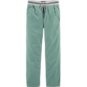 بنطال OshKosh B'Gosh للأولاد الصغار سهل الارتداء من نسيج قطني طويل، مقاس 12