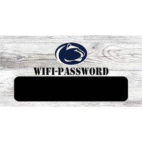 Fan Creations NCAA Penn State Nittany Lions Unisex Penn State University WiFi Password Sign, Team Color, 6 x 12
