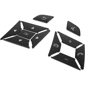 Car Steering Wheel Button Stickers Cover Replacement for Mercedes Benz ML GL GLK GLA CLA CLS SL A B C E G Class Interior Switch Button Decoration Trim