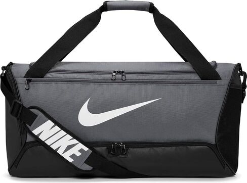 Nike Unisex's Brsla Duff Gym Tote, Flint Grey/Black/White, One Size in Saudi Arabia