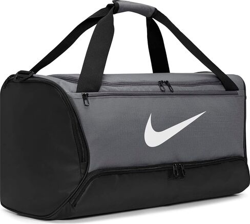 Nike Unisex's Brsla Duff Gym Tote, Flint Grey/Black/White, One Size in Saudi Arabia