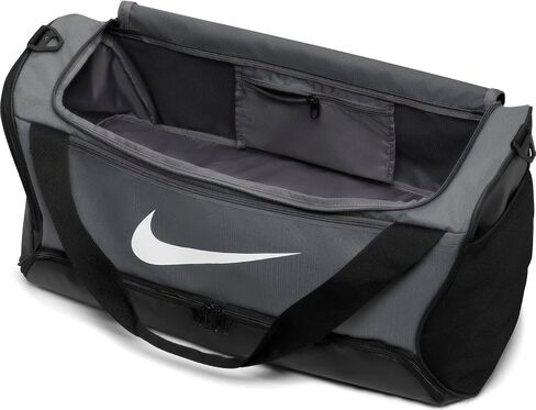 Nike Unisex's Brsla Duff Gym Tote, Flint Grey/Black/White, One Size in Saudi Arabia