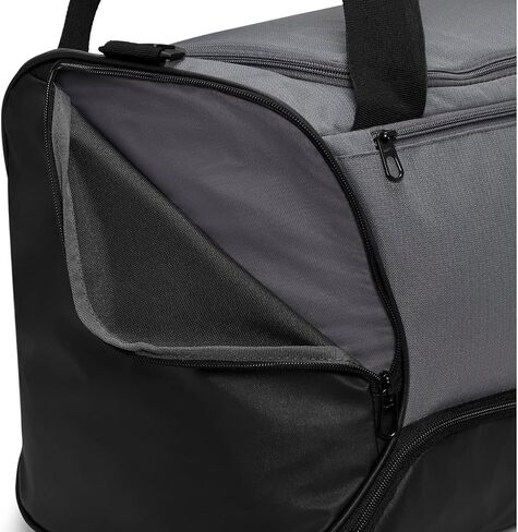 Nike Unisex's Brsla Duff Gym Tote, Flint Grey/Black/White, One Size in Saudi Arabia