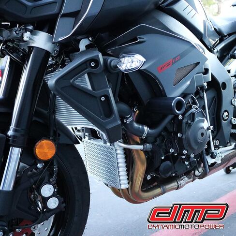 DMP Yamaha FZ10 FZ 10 2017 2018 2019 2020 2021 2022 2023 MT-10 MT 10 SP أسود بدون قطع الإطار المتزلجون يناسب نماذج ABS وغير ABS - 750-6819 - صنع في الولايات المتحدة الأمريكية in Kuwait