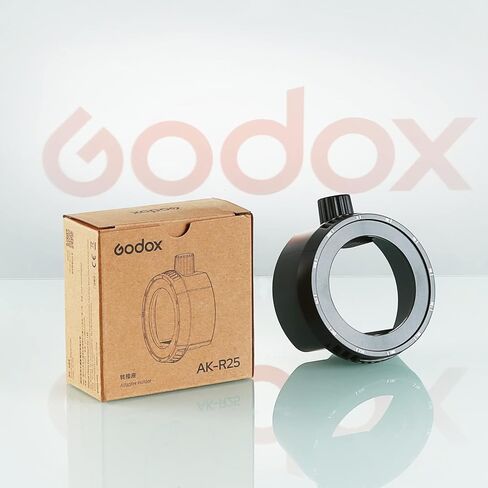 محول رأس فريسنل من Godox AK-R25، يستخدم مع جهاز العرض Godox AK-R21 جهاز عرض فلاش مخروطي مقسم للأنف لتحقيق تأثيرات ضوئية إبداعية، من أجل Godox TT600 TT685II V860III V860II AD200PRO in Kuwait