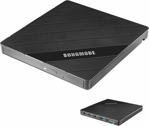 External Blu-ray Drive, USB 3.0 Type-C Optical External Bluray/DVD Drive Burner with SD/TF Port, Support 100G Disc R/W for PC Compatible with Windows XP/7/8/10/11 Mac Laptop Desktop(UJ2X2) in Saudi Arabia
