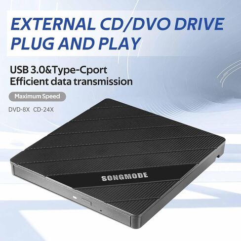 External Blu-ray Drive, USB 3.0 Type-C Optical External Bluray/DVD Drive Burner with SD/TF Port, Support 100G Disc R/W for PC Compatible with Windows XP/7/8/10/11 Mac Laptop Desktop(UJ2X2) in Saudi Arabia