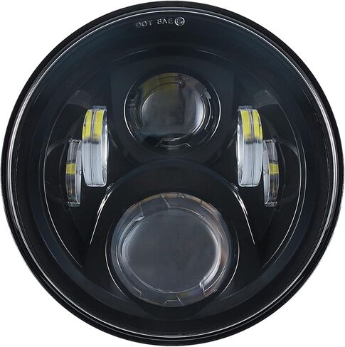 Motorcycle passing lights Led fog light 4.5 inch Auxiliary Light Projector Driving Lamp for Road king Electra Glide Softail H-D Fatboy(Black) in Saudi Arabia