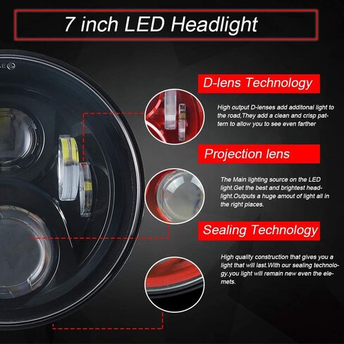 Motorcycle passing lights Led fog light 4.5 inch Auxiliary Light Projector Driving Lamp for Road king Electra Glide Softail H-D Fatboy(Black) in Saudi Arabia