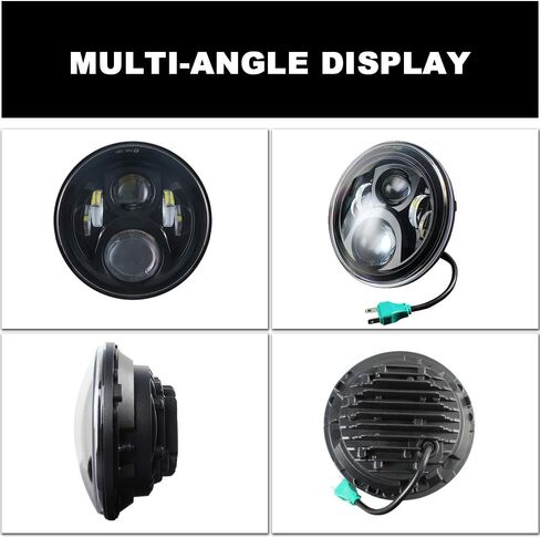 Motorcycle passing lights Led fog light 4.5 inch Auxiliary Light Projector Driving Lamp for Road king Electra Glide Softail H-D Fatboy(Black) in Saudi Arabia