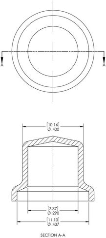 Caplugs 99390056 Plastic Flexible Tapered Plug. VTP-3, VINYL, To fit Standard thread size 1/2" To fit NPT thread size 1/4", Red (Pack of 100) in Kuwait