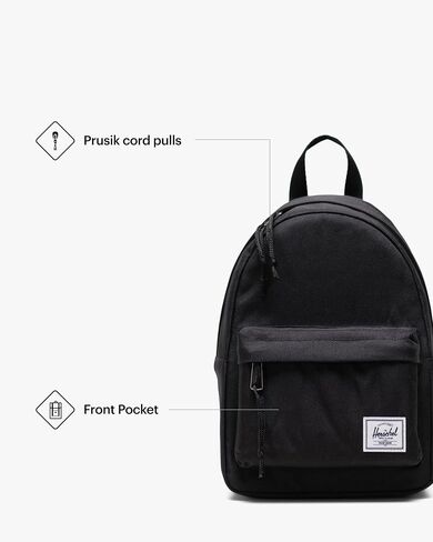 Herschel Supply Co. Herschel Classic Mini Backpack, Black, One Size in Saudi Arabia