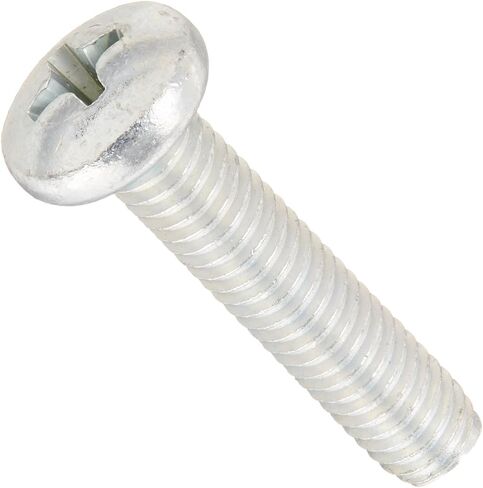 Small Parts 1114RPP Steel Thread Rolling Screw for Metal, Zinc Plated, Pan Head, Phillips Drive, #10-32 Thread Size, 7/8" Length (Pack of 100) in Saudi Arabia