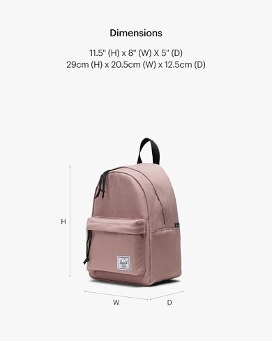 Herschel Supply Co. Herschel Classic Mini Backpack, Black, One Size in Saudi Arabia