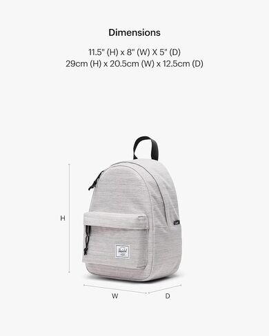Herschel Supply Co. Herschel Classic Mini Backpack, Black, One Size in Saudi Arabia
