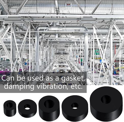30 PCS Rubber Washer for Bolts, Rubber Flat Washers 3/4 Inch OD x 1/4 Inch ID x 1/4 Inch Thickness Rubber Spacers Black Non-Slip Thick Grommets Vibration Isolation in Saudi Arabia