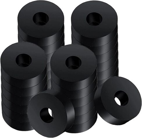 30 PCS Rubber Washer for Bolts, Rubber Flat Washers 3/4 Inch OD x 1/4 Inch ID x 1/4 Inch Thickness Rubber Spacers Black Non-Slip Thick Grommets Vibration Isolation in Saudi Arabia