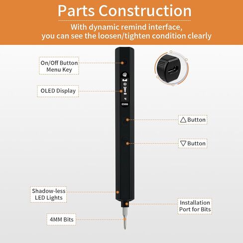 Generic SQ ES666 Kit USB قابلة للشحن مفك كهربائي لاسلكي متعدد الوظائف المغناطيسي الدقة مفك الطاقة أداة إصلاح لنماذج RC الطائرات بدون طيار الهواتف المحمولة أجهزة الكمبيوتر الإلكترونية. in Kuwait