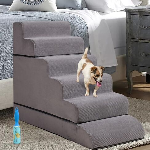 سلالم للكلاب مقاس 29 بوصة للأسرة المرتفعة، ودرجات للكلاب من الإسفنج مكونة من 6 طبقات، وسلالم/درجات للكلاب عريضة للغاية مكونة من 6 طبقات للكلاب المصابة والقطط الأكبر سنًا، وسلالم للكلاب غير قابلة للانزلاق in Kuwait