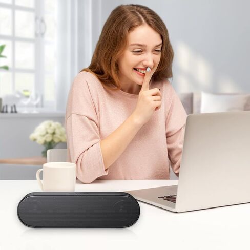 LOKIFT Computer Speakers, Wired Single USB-Powered Sound-bar with Dual 5W Stereo Sound for PC Desktop Monitor, Plug-n-Play (USB-C to USB Adapter Included) in Kuwait