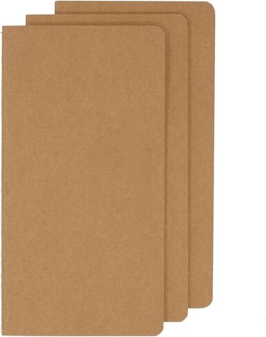 مجموعة دفاتر يوميات السفر - 3 دفاتر ملاحظات للحظات لا تنسى - غطاء ناعم، حجم صغير - 4.3 بوصة × 8.2 بوصة - 100 جرامًا للمتر المربع، 60 صفحة مسطرة/30 ورقة لكل مجلة - مثالية للمسافرين in Kuwait