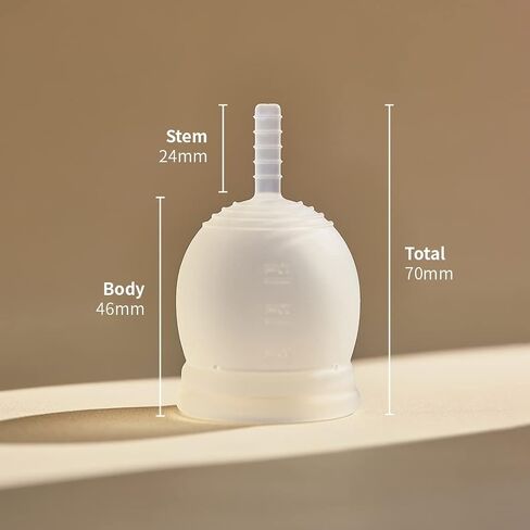 TIEUTCUP Menstrual Cup for Period (1.08fl oz) (Small) | Reusable Menstrual Cups Heavy Flow 12Hour Feminine Cup | Period Cups for Women with Medical Grade Silicone in Saudi Arabia