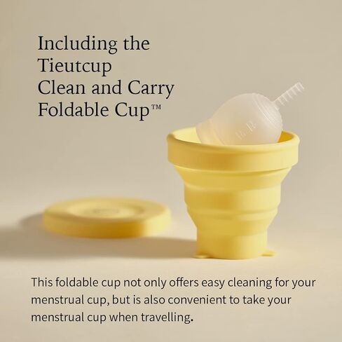 TIEUTCUP Menstrual Cup for Period (1.08fl oz) (Small) | Reusable Menstrual Cups Heavy Flow 12Hour Feminine Cup | Period Cups for Women with Medical Grade Silicone in Saudi Arabia