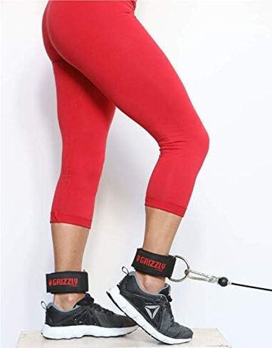 Grizzly Fitness Premium 2" Padded Neoprene Ankle Strap for Men and Women | One-Size Single in Saudi Arabia
