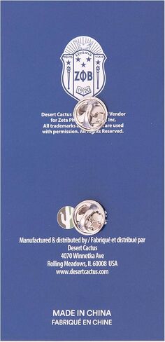سترة Zeta Phi Beta Lapel Pin ZPB Zetas D9 Divine 9 Cross Over Initiation Enamel Fraternity ملابس رسمية (مجموعة دبوس رقم الخط - #3) in Saudi Arabia