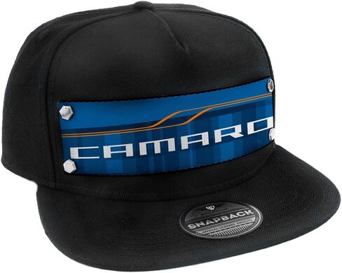 مشبك للأسفل Snapback Hat-Camaro Ss مجردة البلوز/البرتقالي/الأبيض in Saudi Arabia
